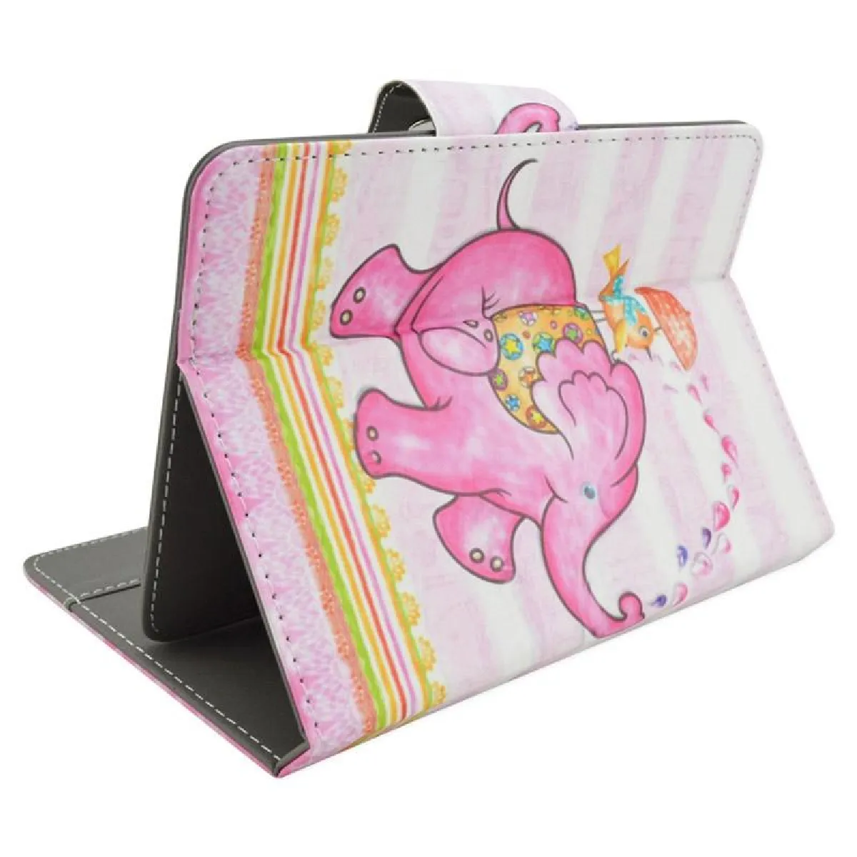 Yonis Rose Housse En Similicuir Pour Tablette 7 Pouces