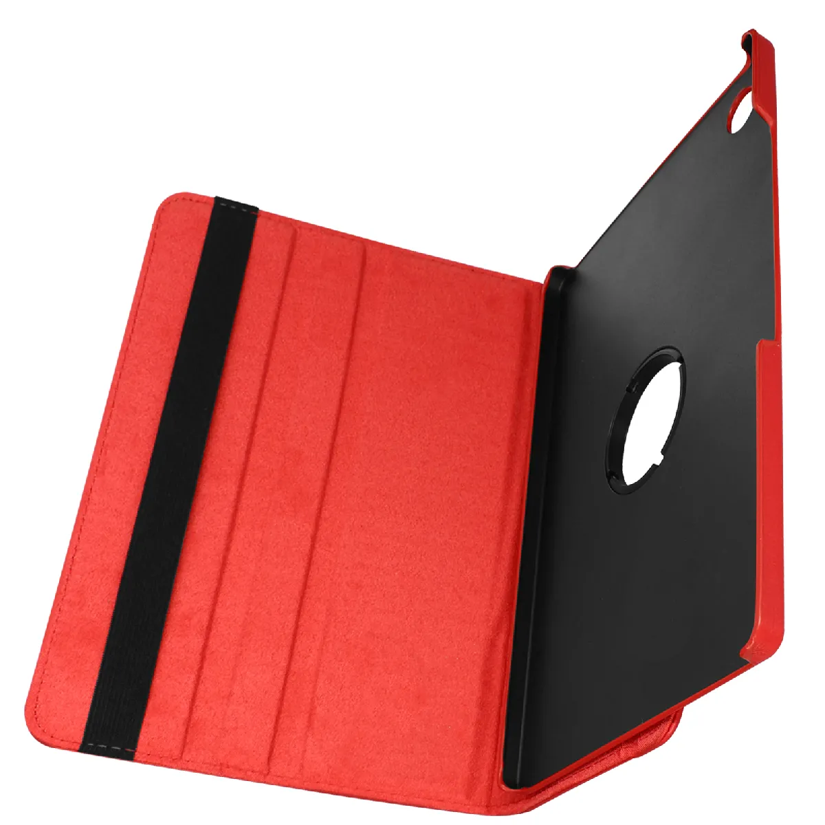 Avizar Rouge Housse Pour Samsung Galaxy Tab A8 10.5 2021 Clapet Support Rotatif 360°
