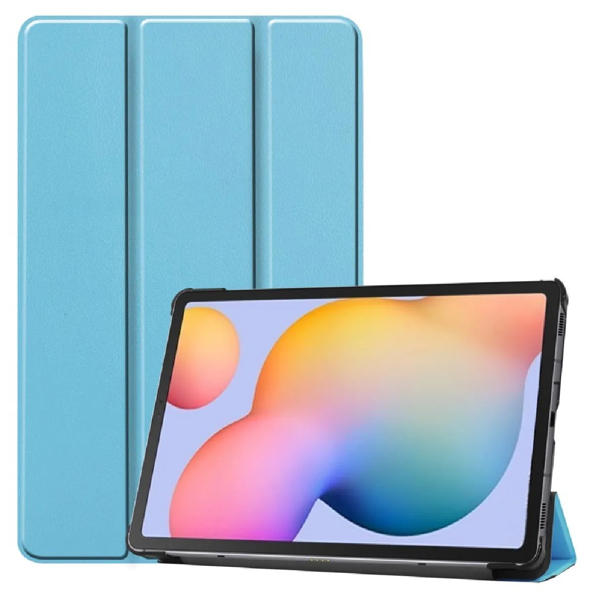 Générique Bleu Étui Tablette À Support Pliable Pour Samsung Galaxy Tab S6 Lite 10.4