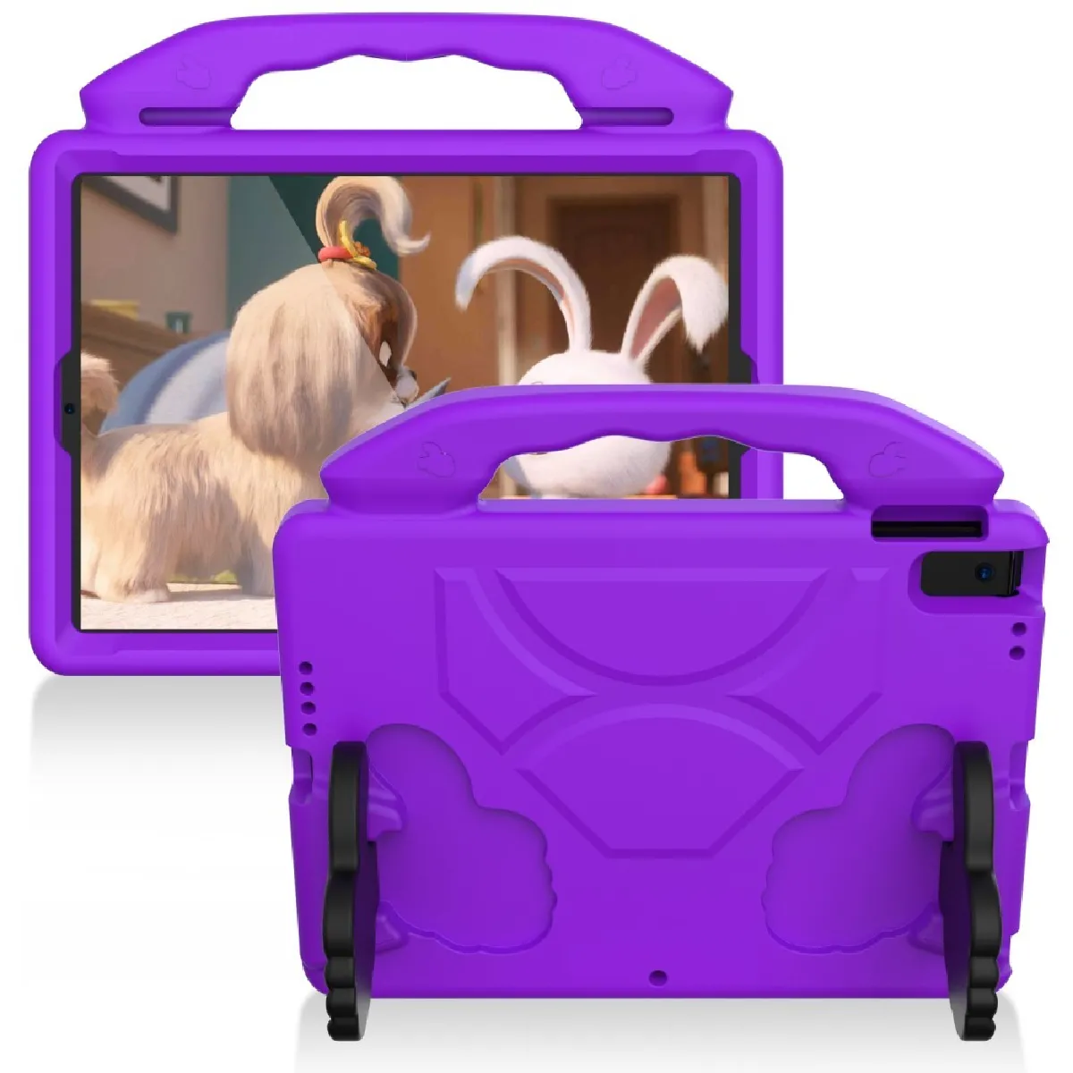 Générique Violet Coque Antichoc Avec Béquille Pour Apple Ipad 10,2 (2019)