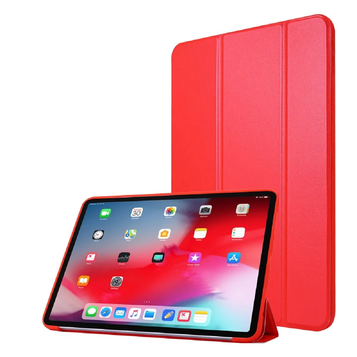 Générique Rouge Étui En Pu Et Tpu Pour Apple Ipad Pro 11 Pouces (2020)