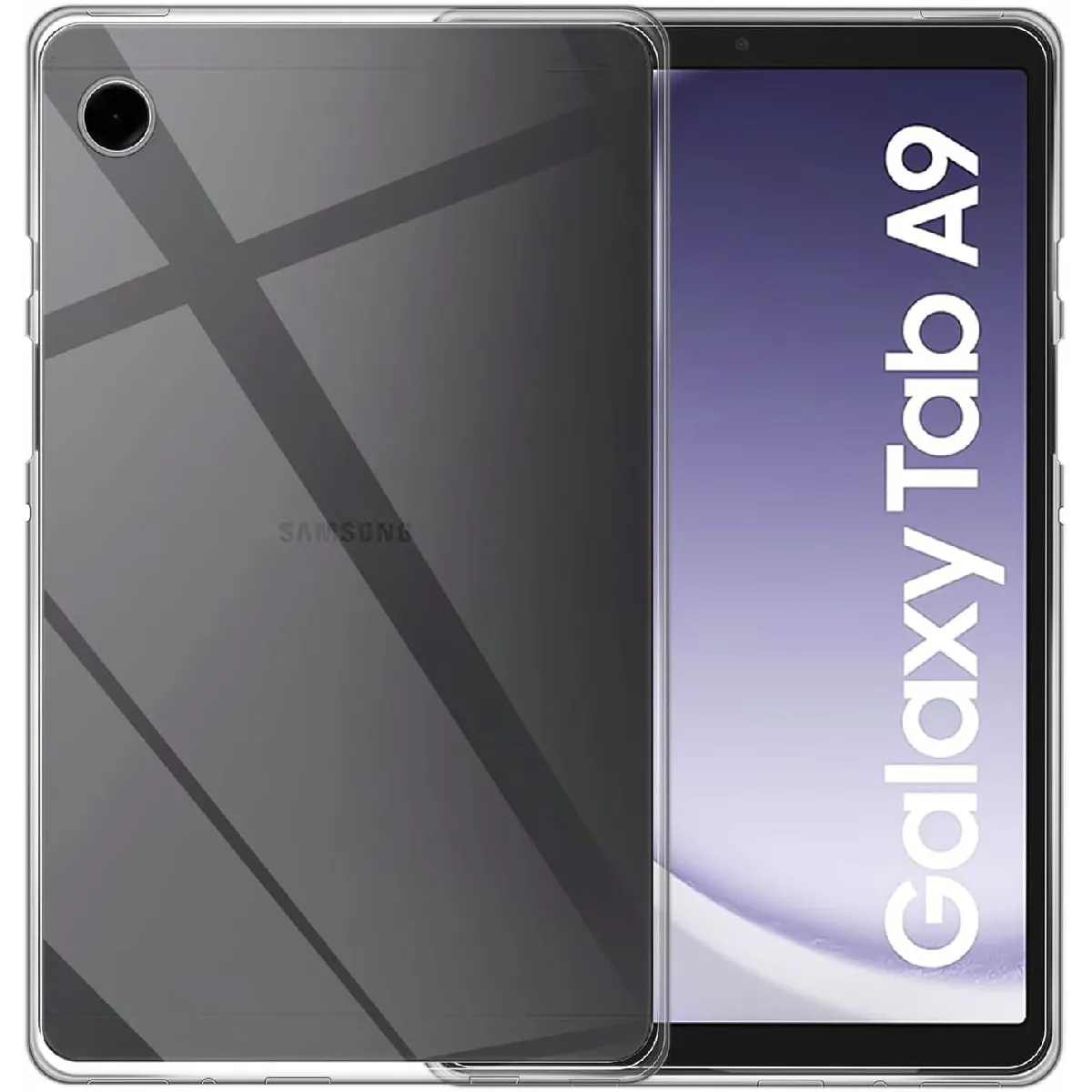 Xeptio Coque En Polyuréthane Pour Samsung Galaxy Tab A9 2023 - 8,9 - Transparent