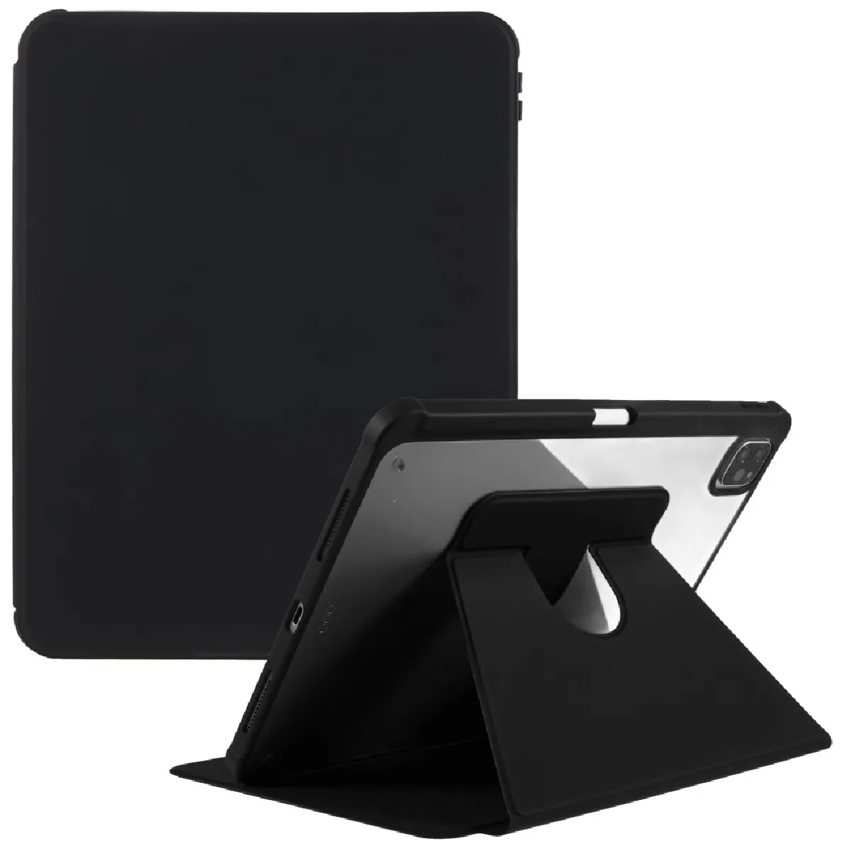 Générique Noir Étui Tablette Avec Béquille Rotative À 360° Pour Apple Ipad - 11,1