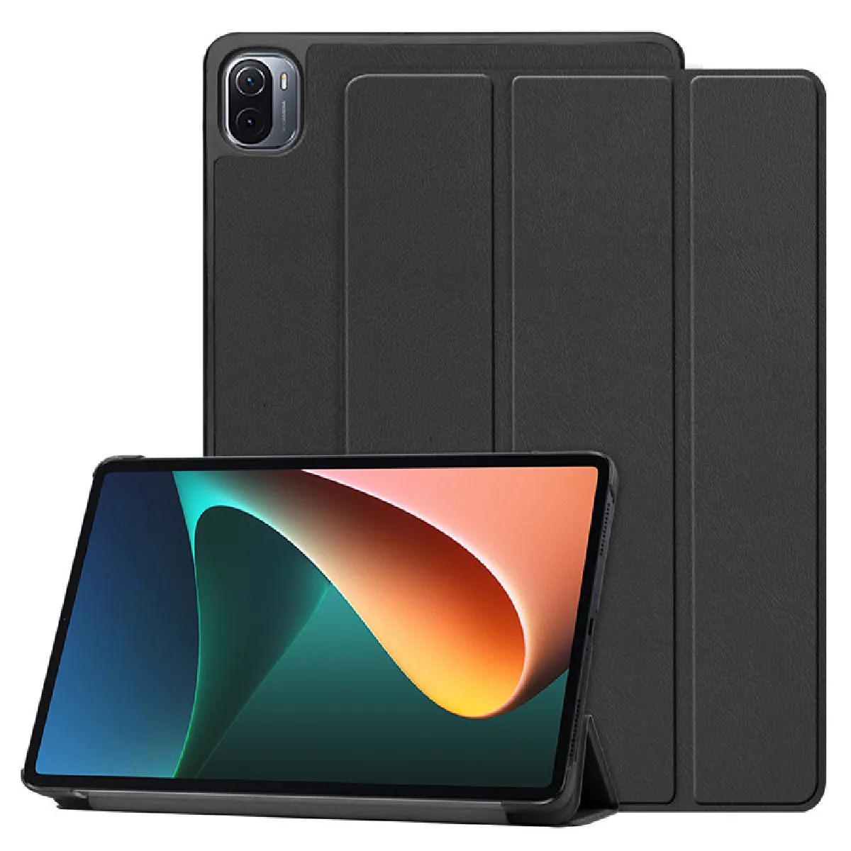 Xeptio Noir Étui En Similicuir Smartcover Pliable Pour Xiaomi Pad 5 11 Pouces 2021