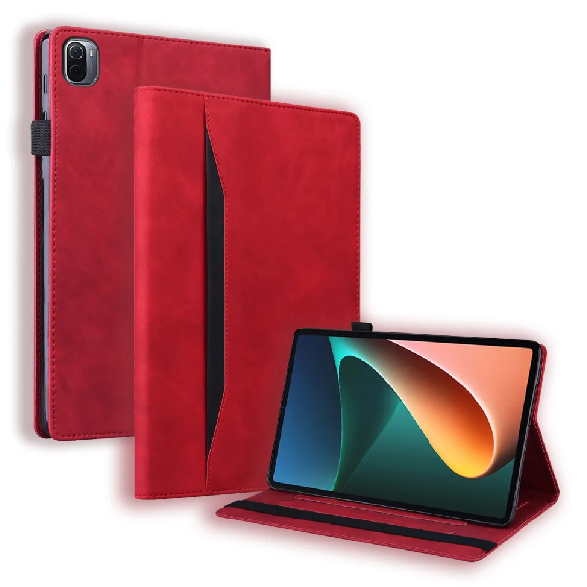 Générique Rouge Étui Tablette Avec Support Réglable Pour Xiaomi