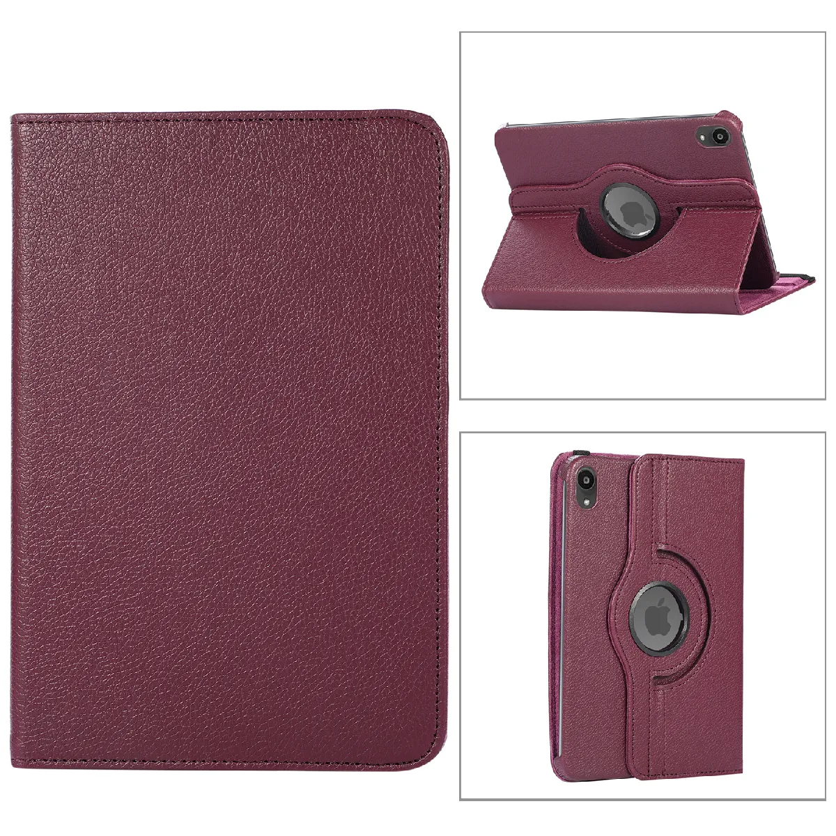 Xeptio Violet Étui Rotatif 360° En Similicuir Pour Samsung Galaxy Tab A9+