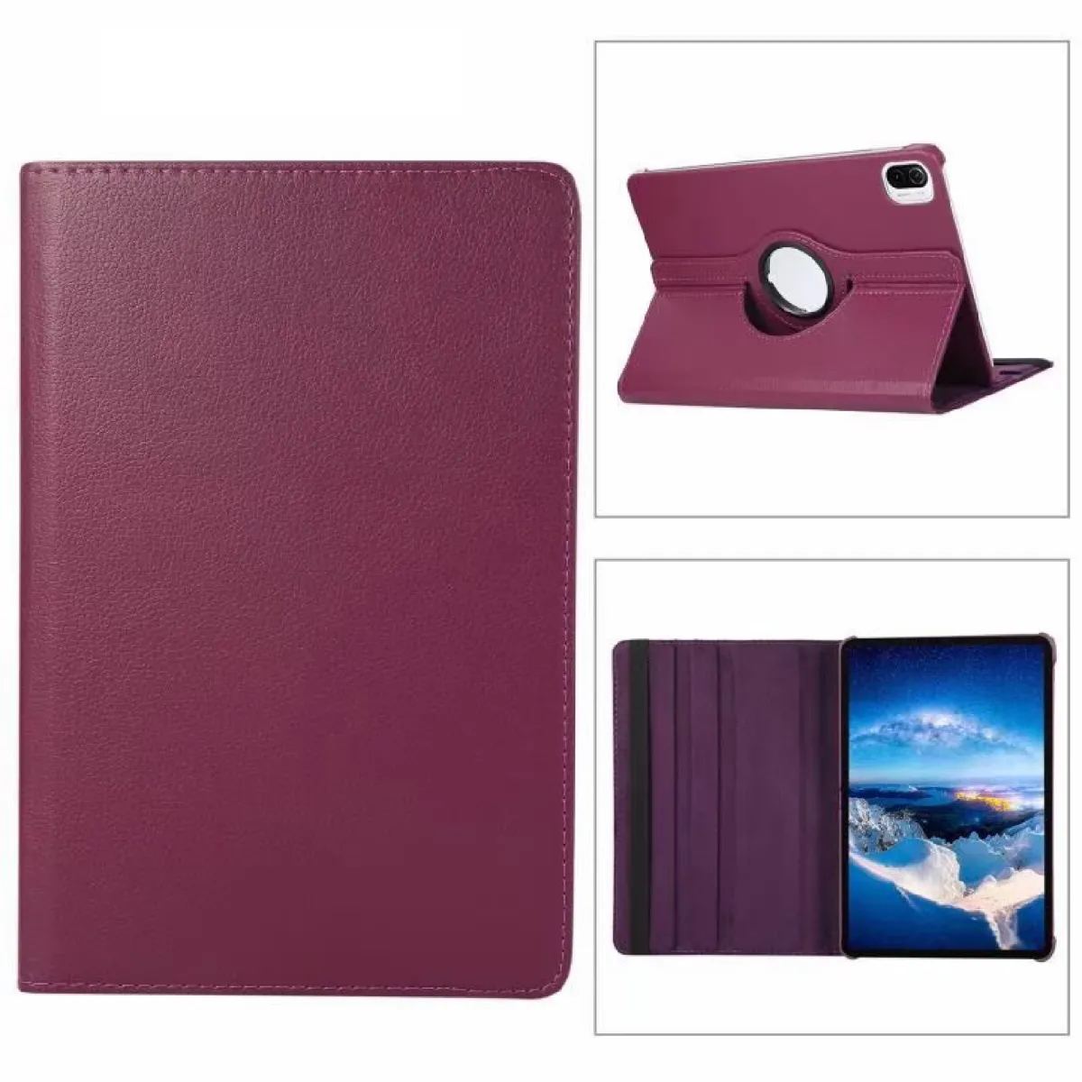 Xeptio Violet Housse Rotative 360° En Similicuir Pour Xiaomi Pad 5