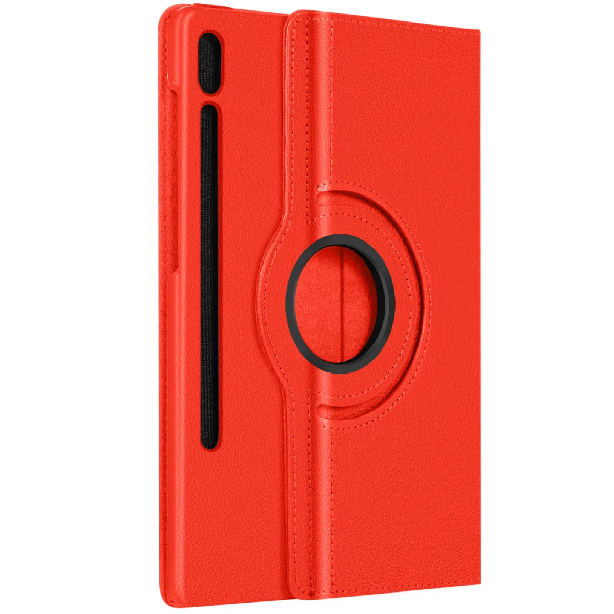 Avizar Étui folio pour Samsung Galaxy Tab S9 Support rotatif Paysage Portrait Rouge