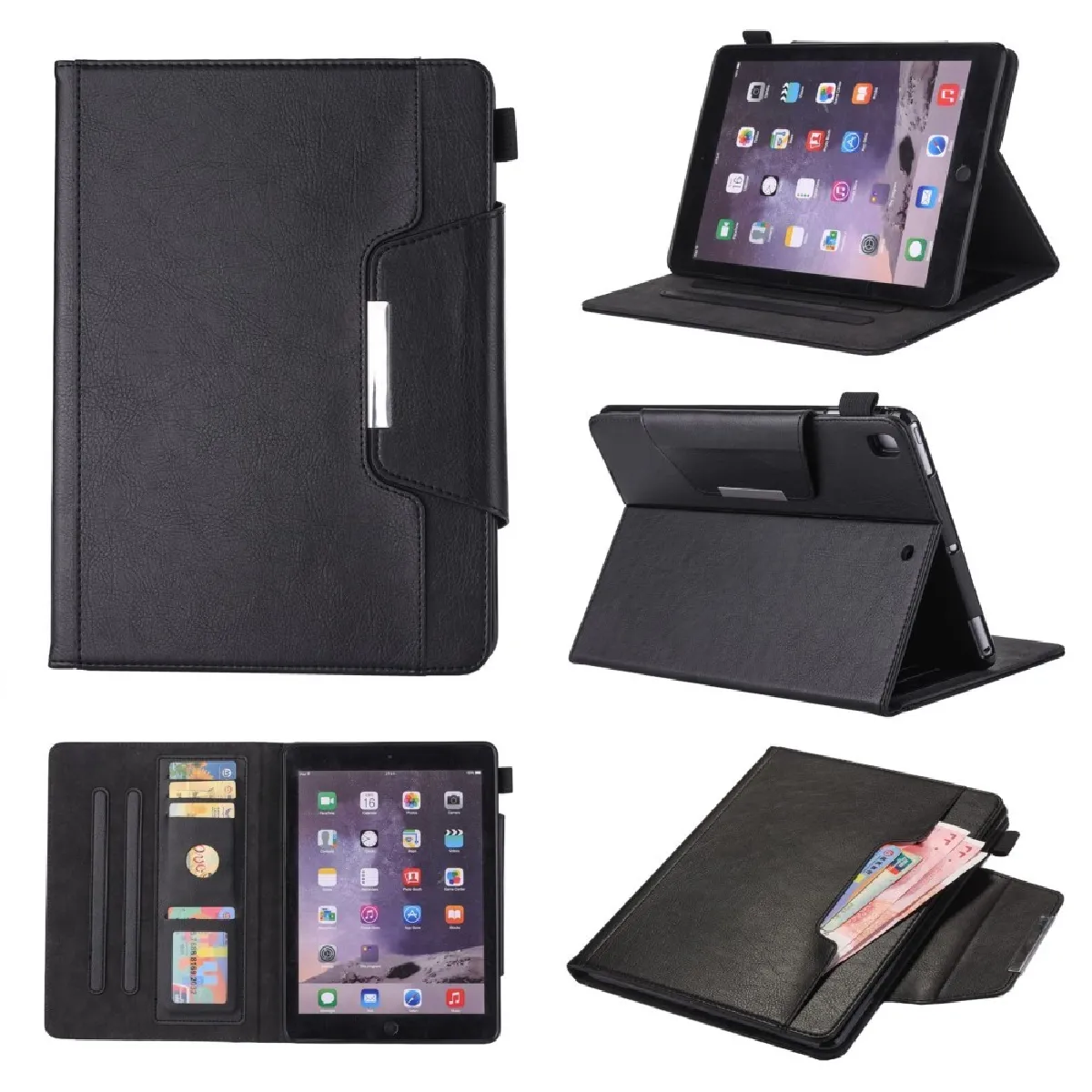Générique Noir Étui Tablette Avec Support Et Fente Pour Stylet Pour Apple Ipad 10,2 (2019)