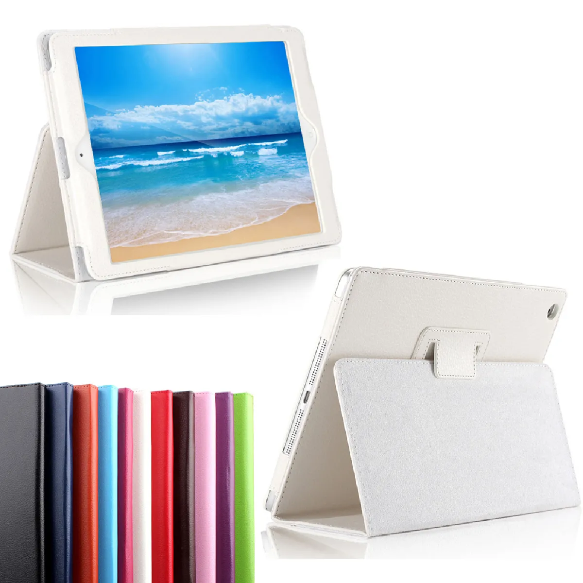 Xeptio Blanc Housse Tablette Avec Support Pour Apple Ipad 9.7