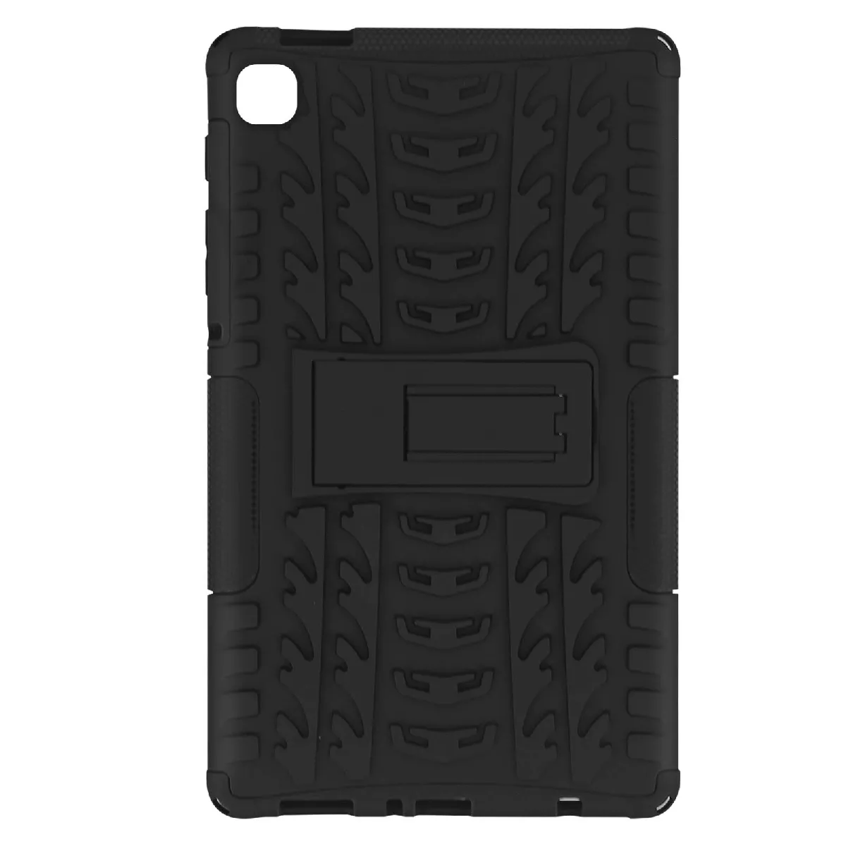 Avizar Noir Coque Samsung Galaxy Tab A7 Lite Protection Bi-Matière Béquille Support