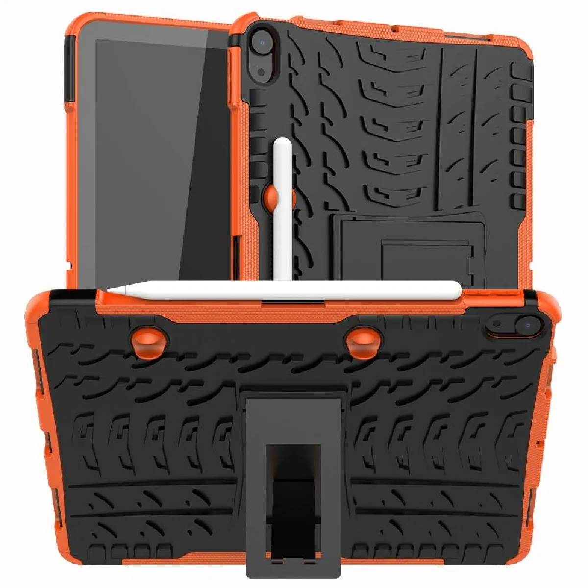 Htdmobiles Orange Housse Antichoc Pour Apple Ipad Air 4 2020 - 10,9 Pouces