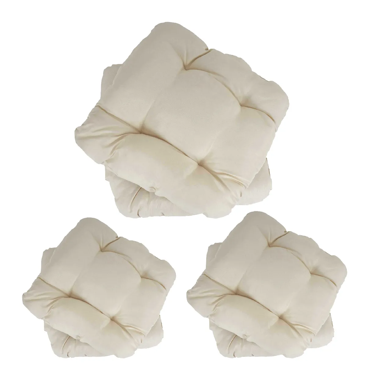 Mendler Coussins Dublin Lot de 6 Crème