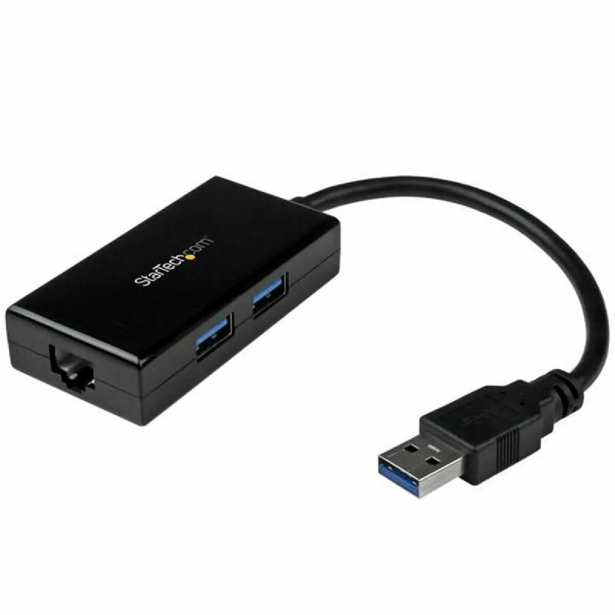 Startech.com Noir Adaptateur Réseau Usb 3.0 Vers Gigabit Ethernet Avec Hub Usb 3.0 À 2 Ports