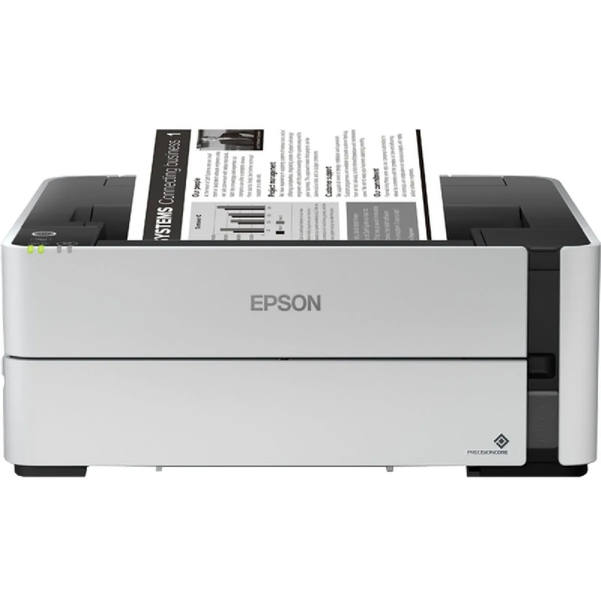 EPSON EcoTank ET M1170 | Imprimante jet d'encre monochrome A4 sans fil réservoir haute capacité Économie de 90% sur les coûts d'impression 20ppm recto verso Ethernet garantie