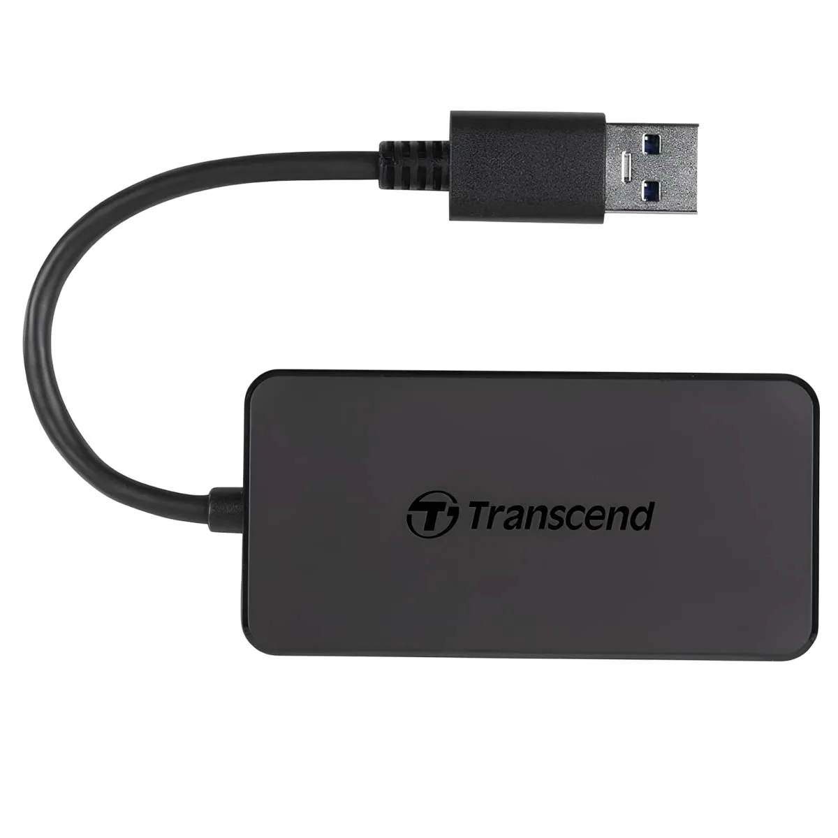 Hub Transcend 4 ports USB 3.2 Gen 1 modèle HUB2 design ultra-fin noir - Image 3