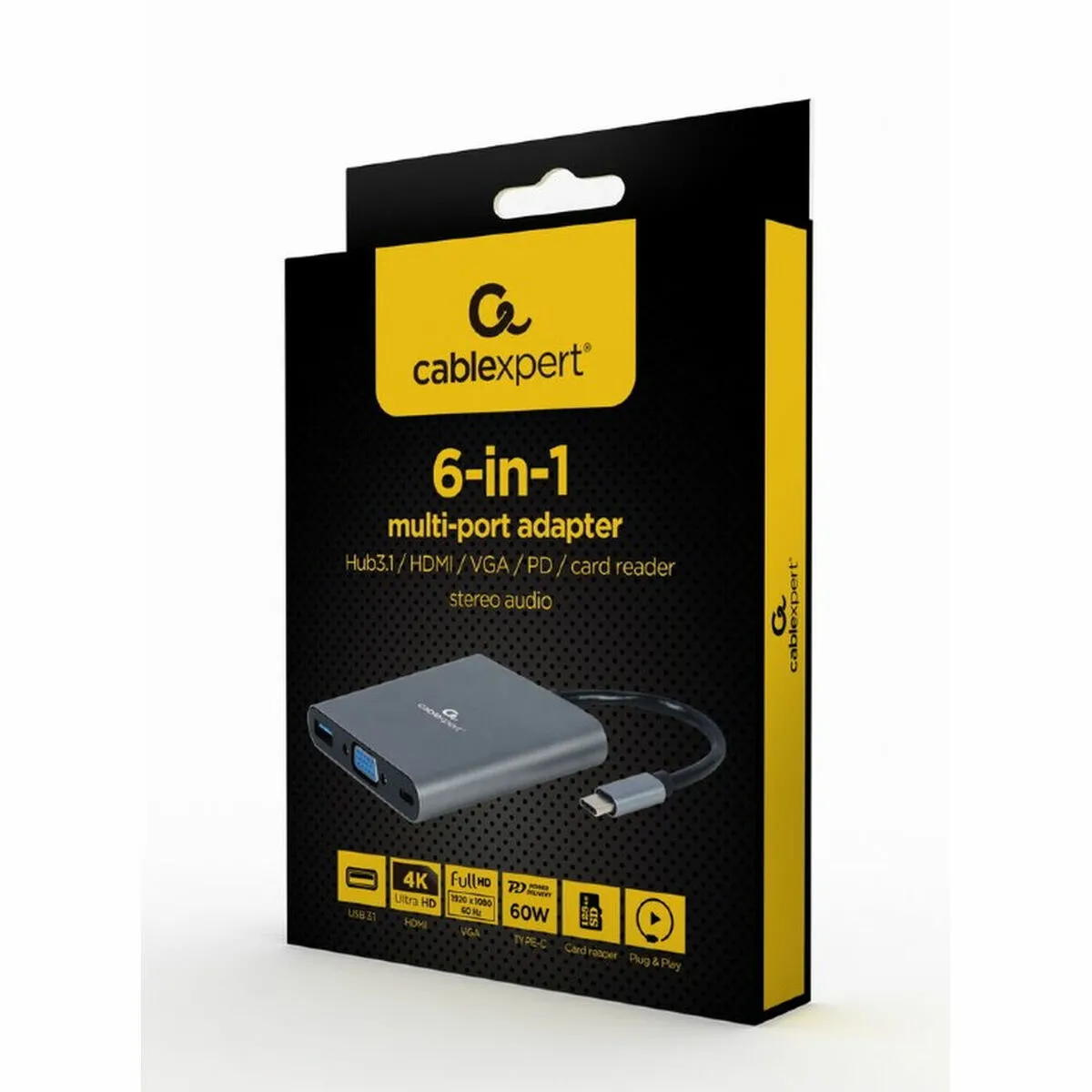 Gembird Hub Usb C 3.1