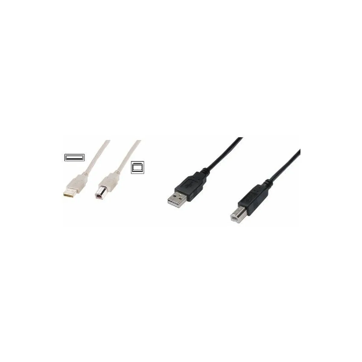 Câble USB A mâle vers USB B mâle 2.0 noir AK-300105-018-S/1,8m - Image 5