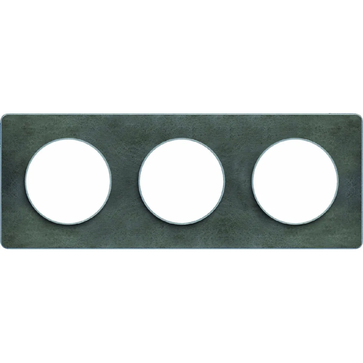 Schneider Electric Plaque de finition 3 postes Aluminium - vue 3