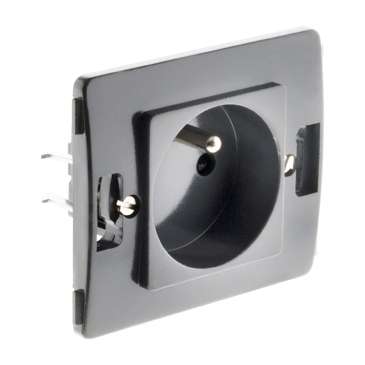 Venus Noir Zenitech - Prise 2P+T 16A Composable - Image 2