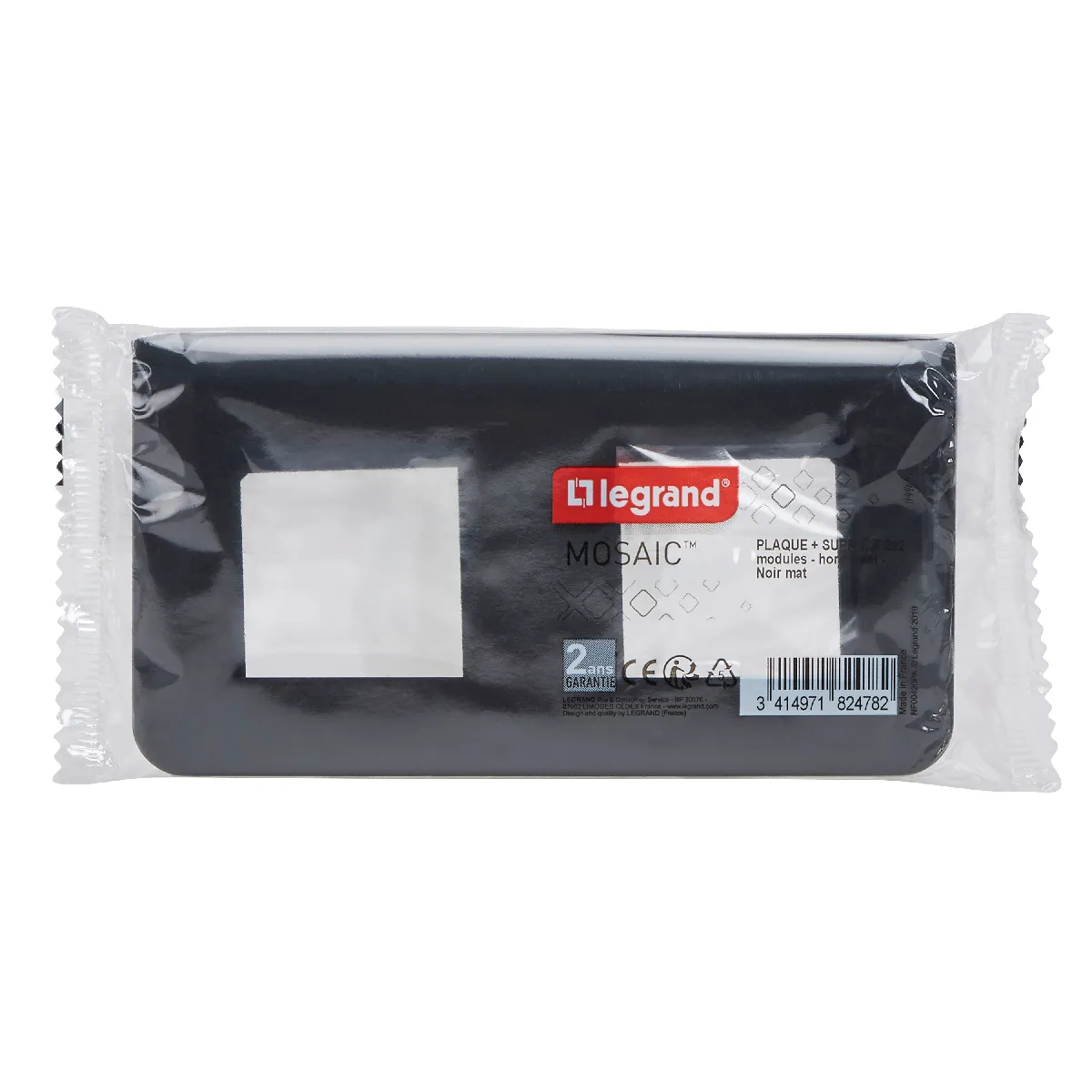 Legrand Noir Mosaic 2X2 Modules - Mat