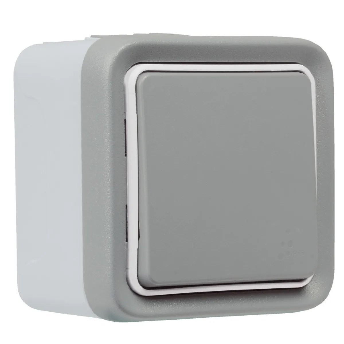 Plaque Double Horizontale Legrand Sagane 85507 - Plexo Gris - Neuf Sous Carton