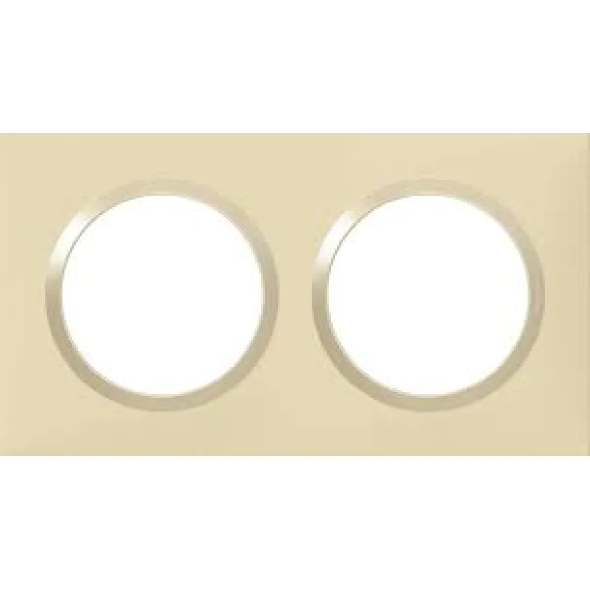 Legrand Plaque Carrée Dooxie - 2 Postes - Entraxe 71Mm - Dune - Image 3