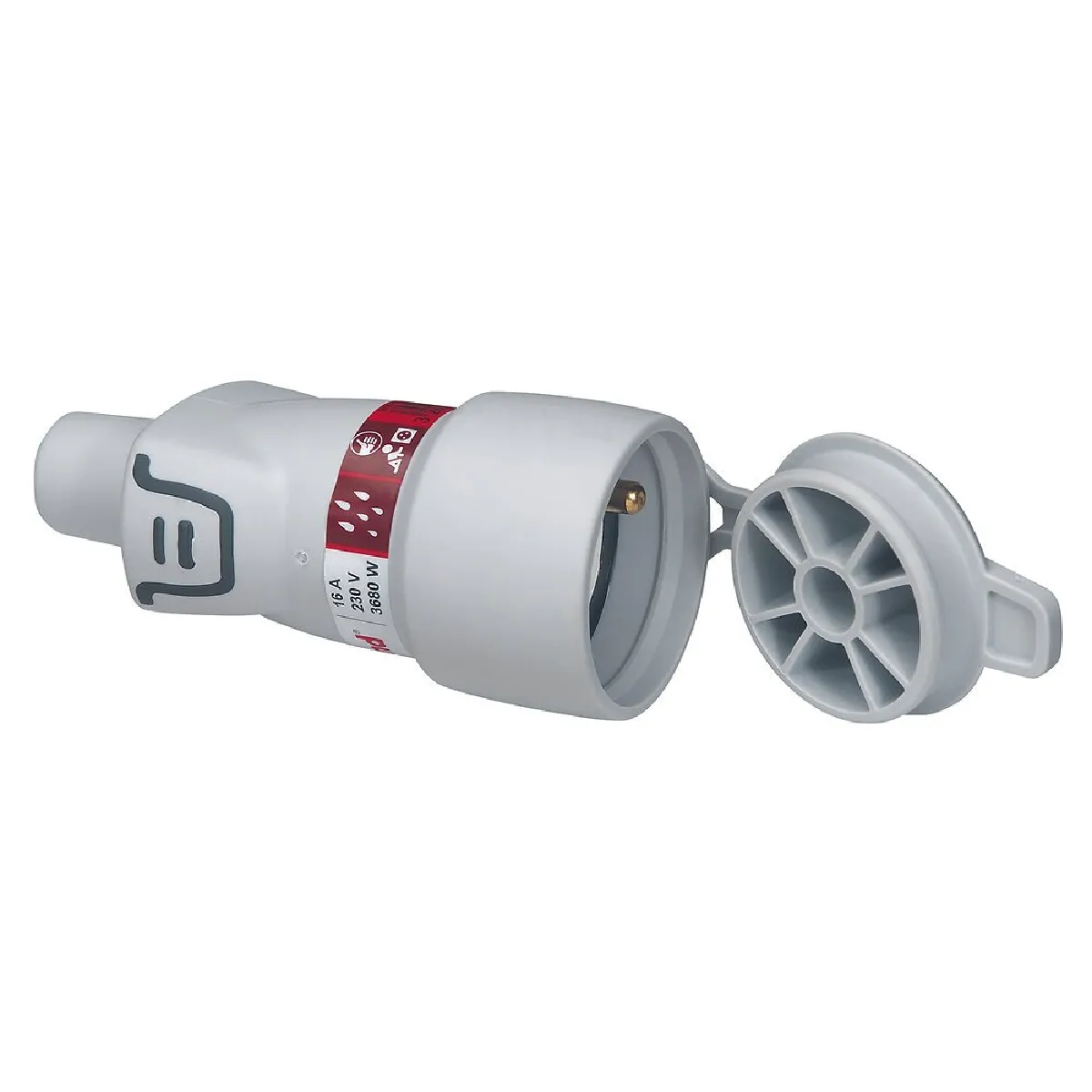 Legrand Gris/Clair Plexo 2P+T