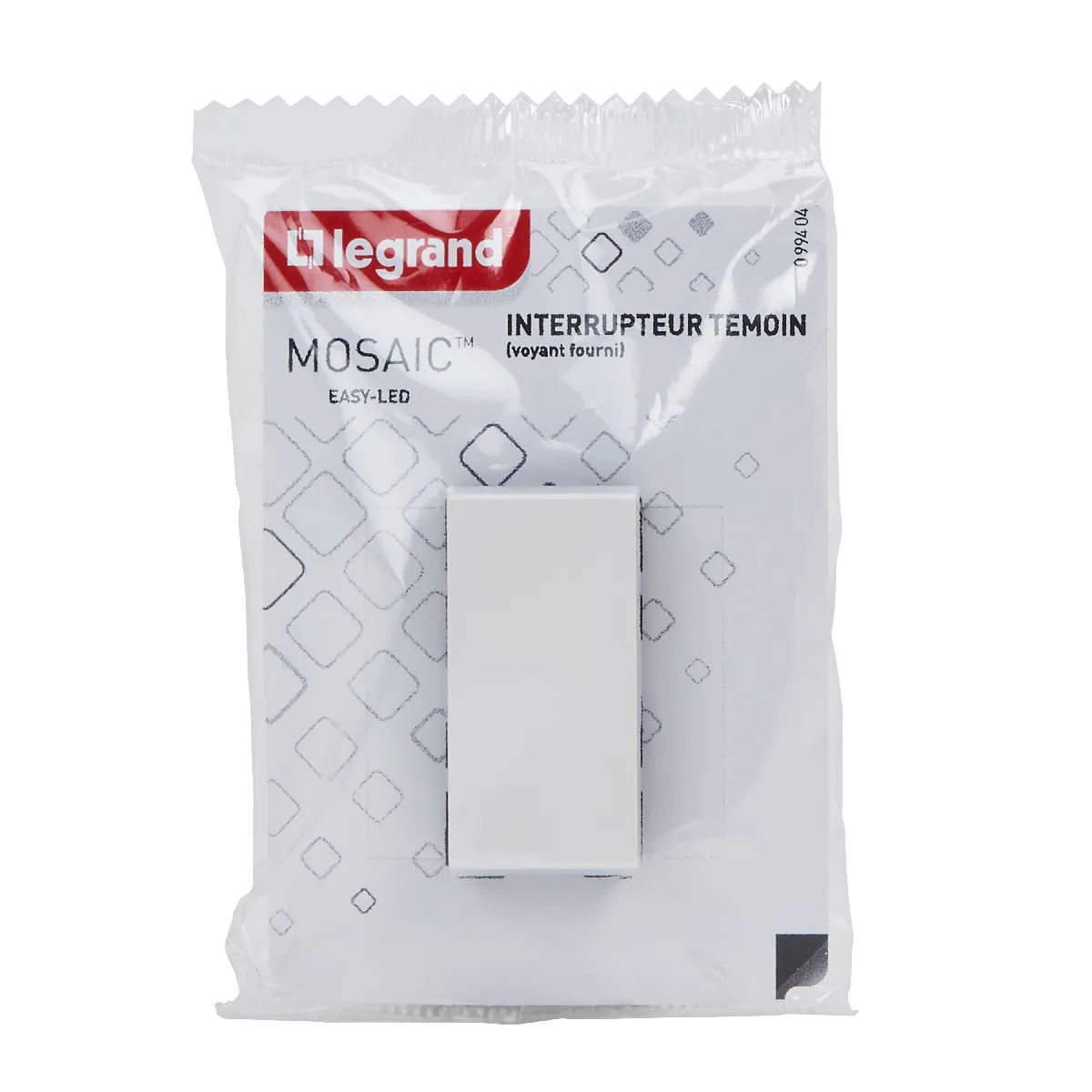 Non Communiqué Blanc Legrand - Interrupteur Va Et Vient + Voyant Easy-Led 10A 1 Module À Composer - Mosaic - Image 4