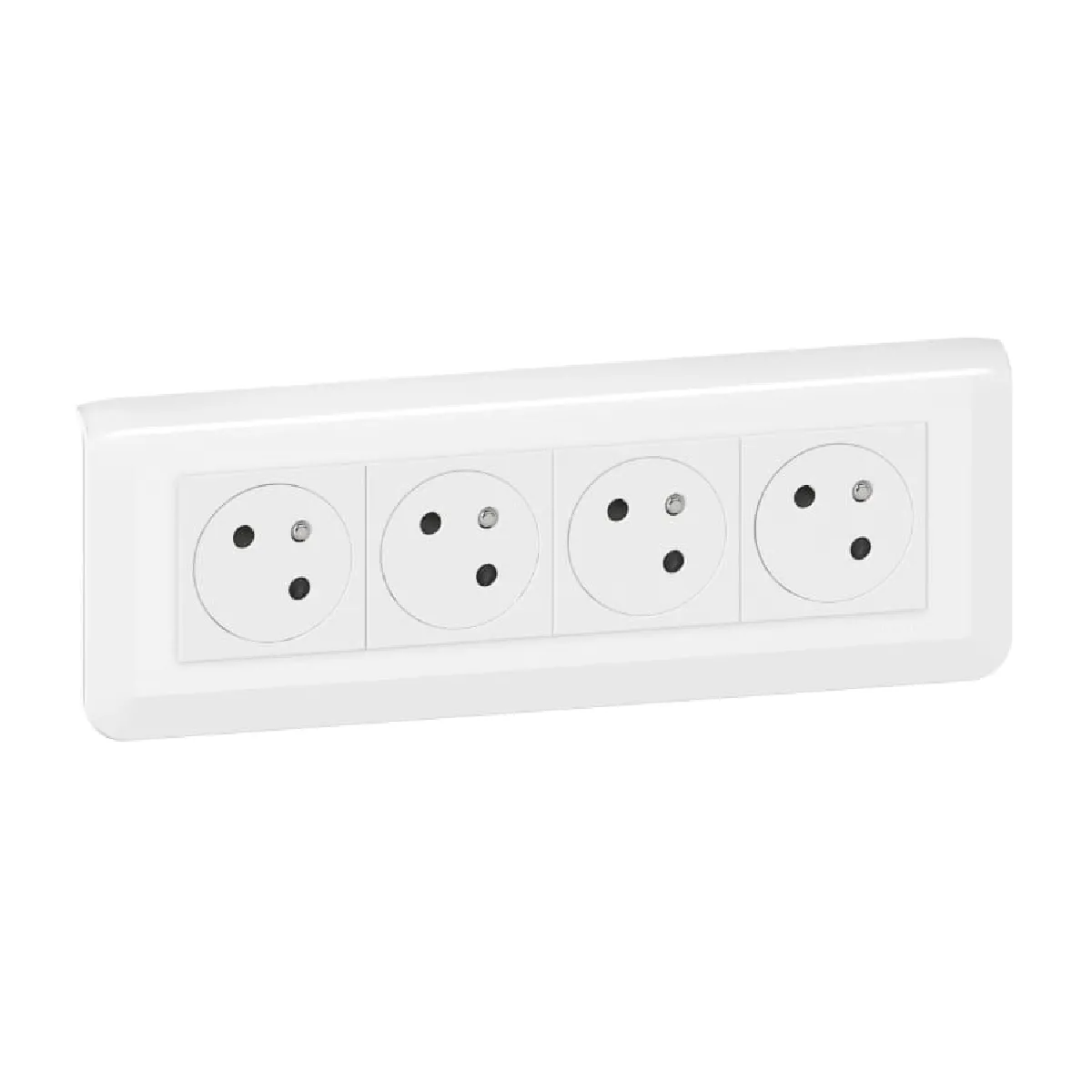 Legrand Blanc Mosaic Quadruple Prise