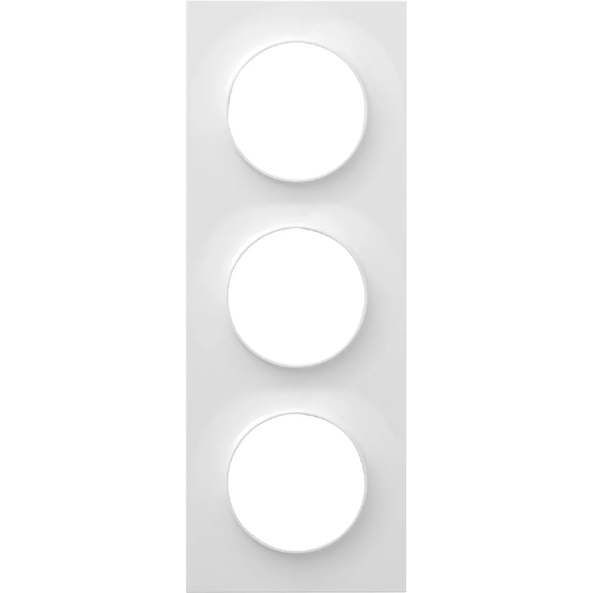 Schneider Plaque de finition 3 postes Odace - vue 1