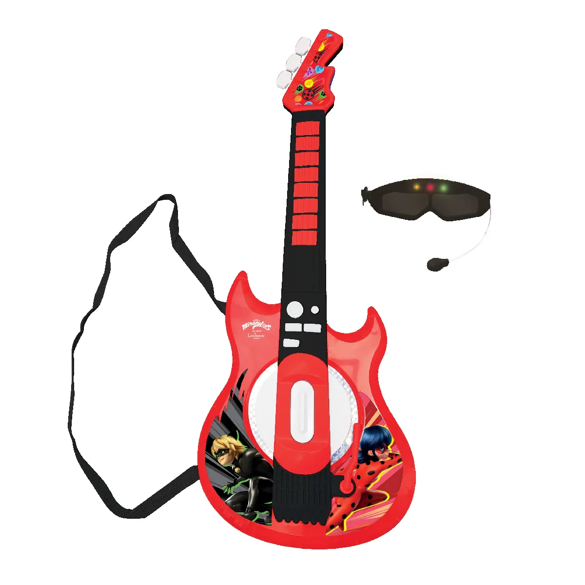 Guitare électronique lumineuse avec lunettes équipées d'un micro Ladybug - vue 2