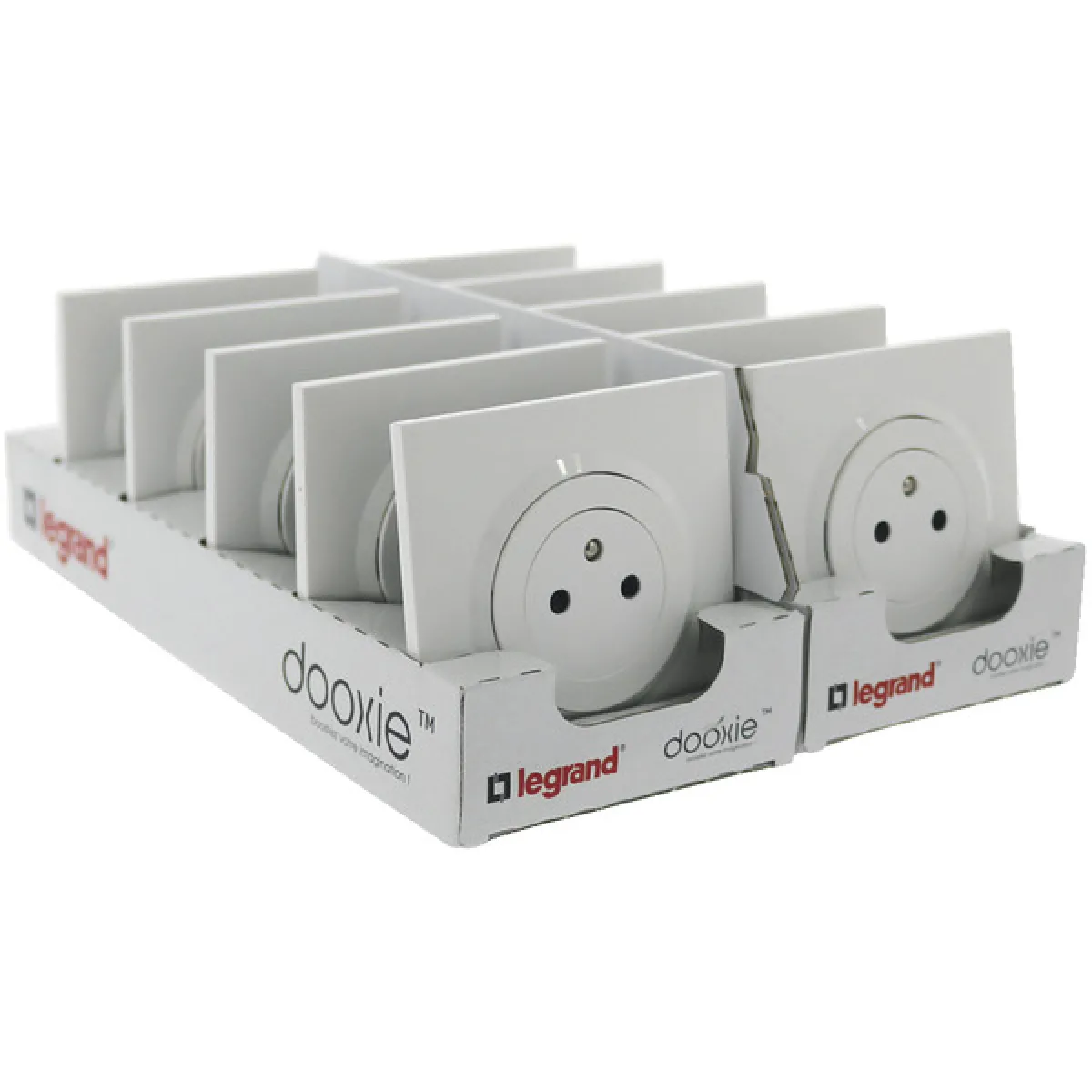 Legrand Blanche Dooxie 2P+T - Lot De 10