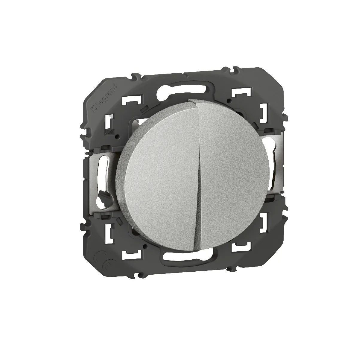 Legrand Double Poussoir 6A À Composer - Dooxie - Aluminium - Image 3
