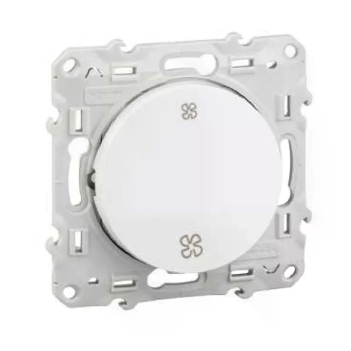 commande ventilation interrupteur fixation par vis schneider odace - vue 2