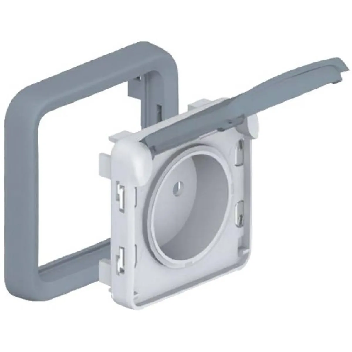 Poussoir à Voyant Lumineux PLEXO étanche Legrand 69861 - Blanc - Complet Pour Encastrement