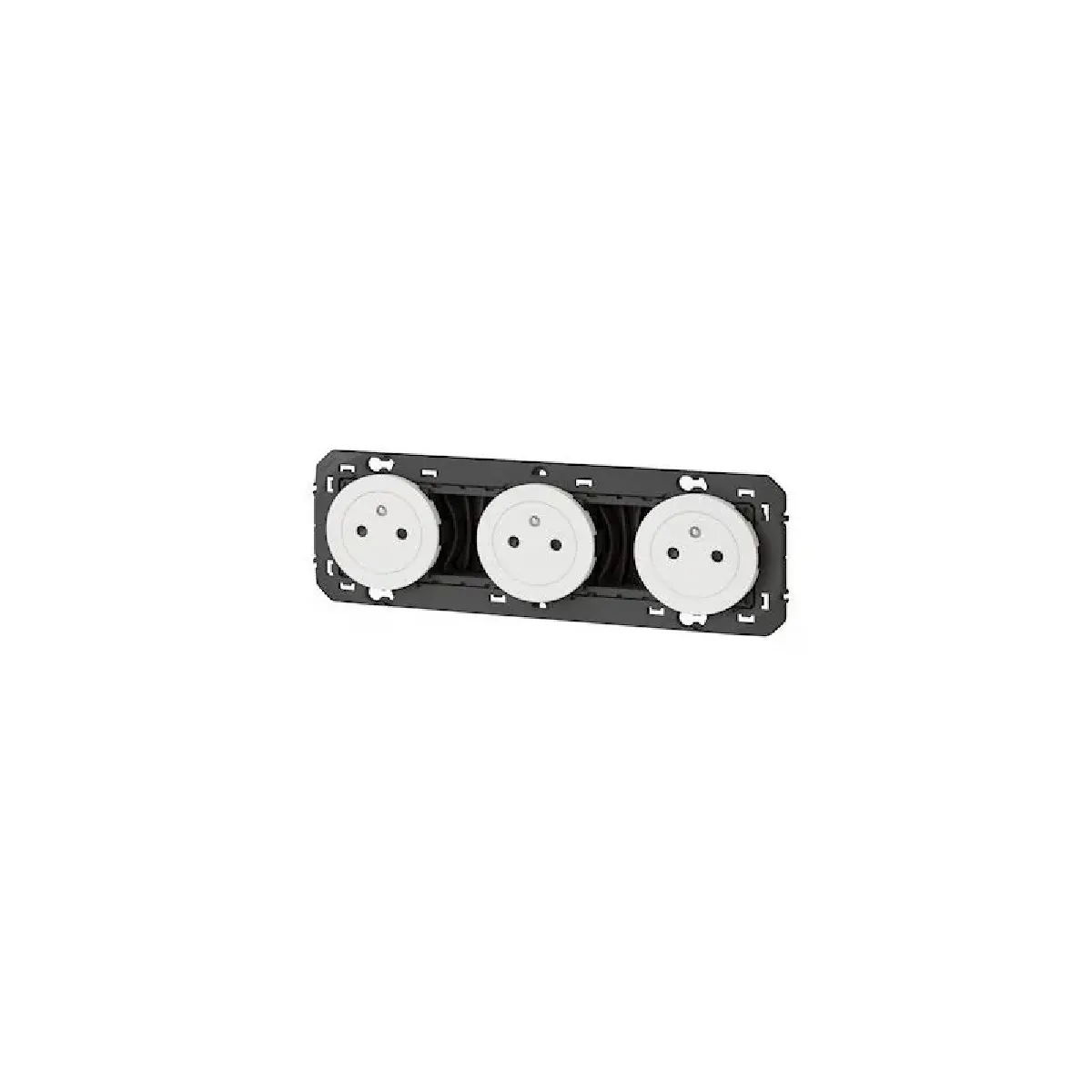 Legrand Blanc Triple Prise De Courant Dooxie - 2P+T Surface - 16A - Image 2