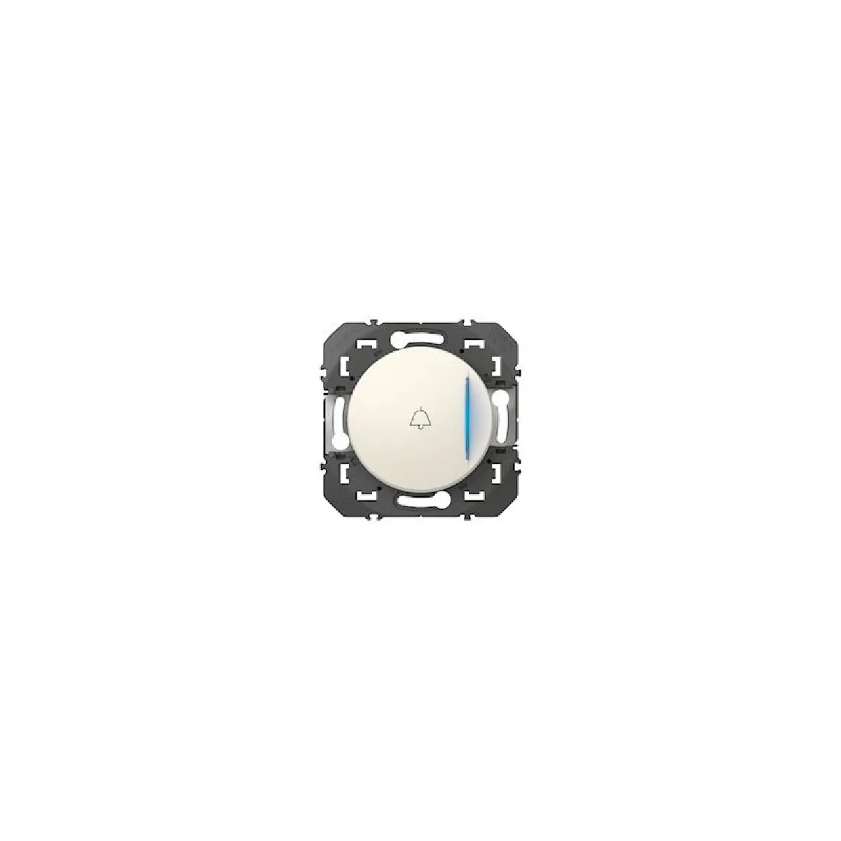 Poussoir Simple Legrand Dooxie – Finition Blanche, Neuf