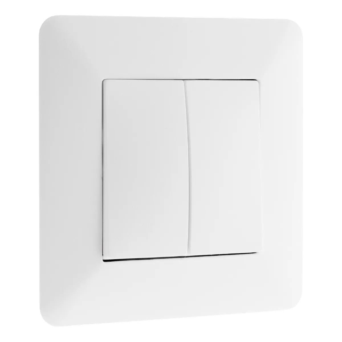 Zenitech Blanc Interrupteur Va-Et-Vient Double