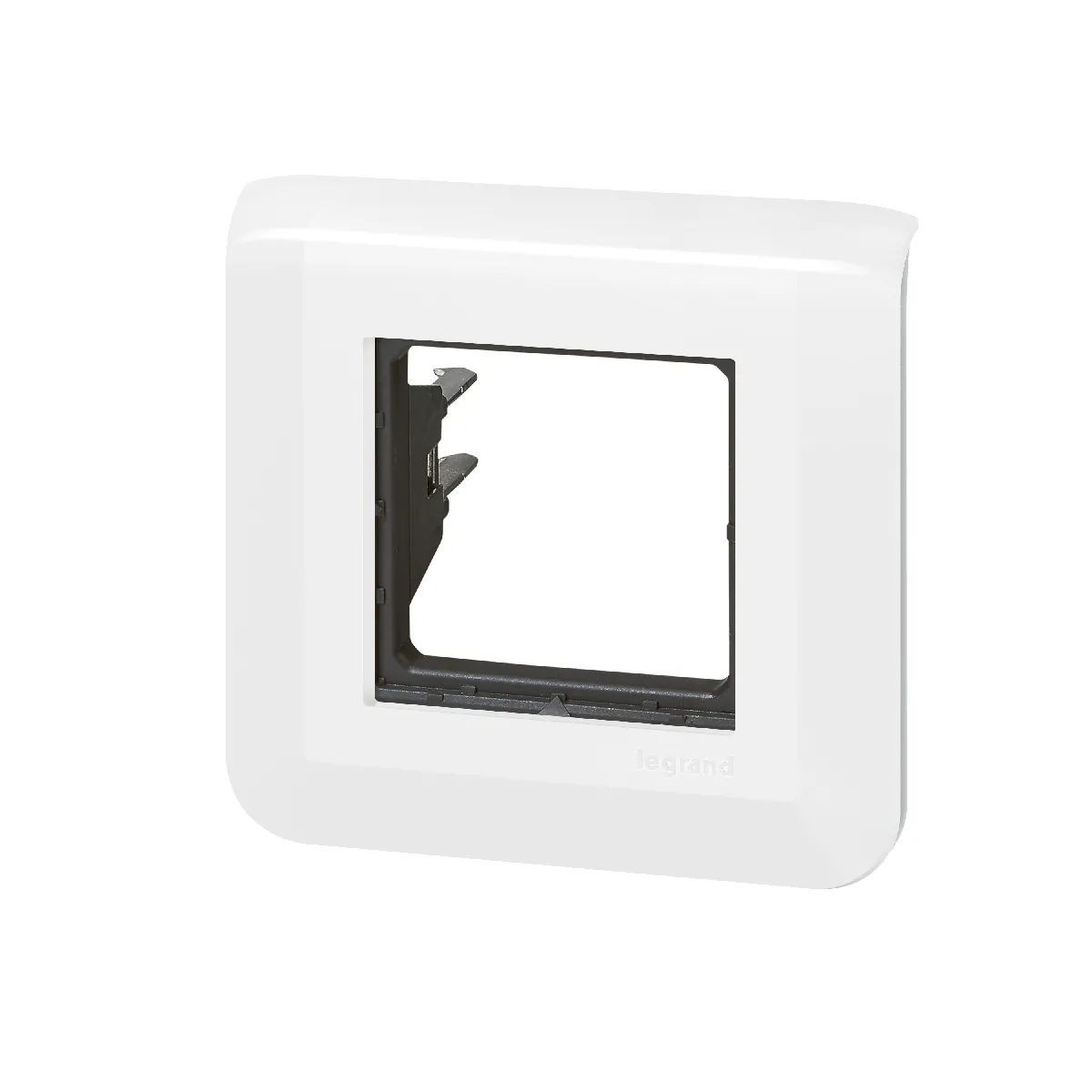 Legrand Blanc - Plaque De Finition Avec Support (Griffes) Pour 2 Modules - Mosaic - Image 3