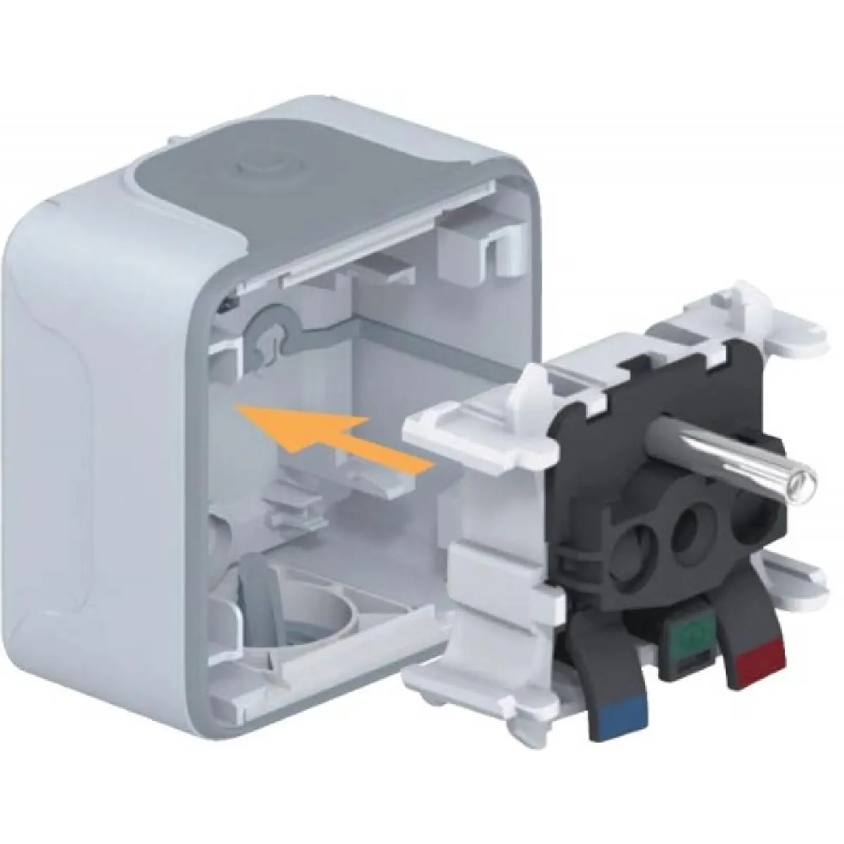 Legrand Plexo 69851 Unterputz Wechselschalter – 10 A, IP55, Für Außen- & Feuchträume, Weiß