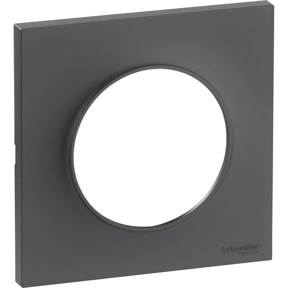 Schneider Electric Plaque de finition 1 poste Aluminium - vue 4