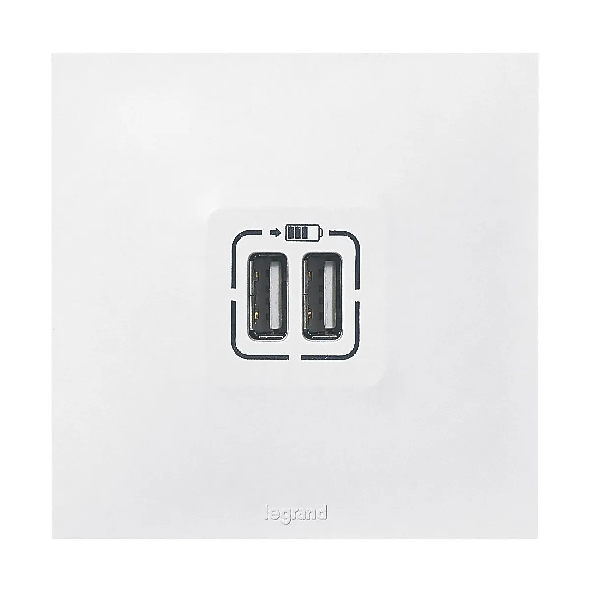 Legrand Blanc Neptune Double Chargeur Usb
