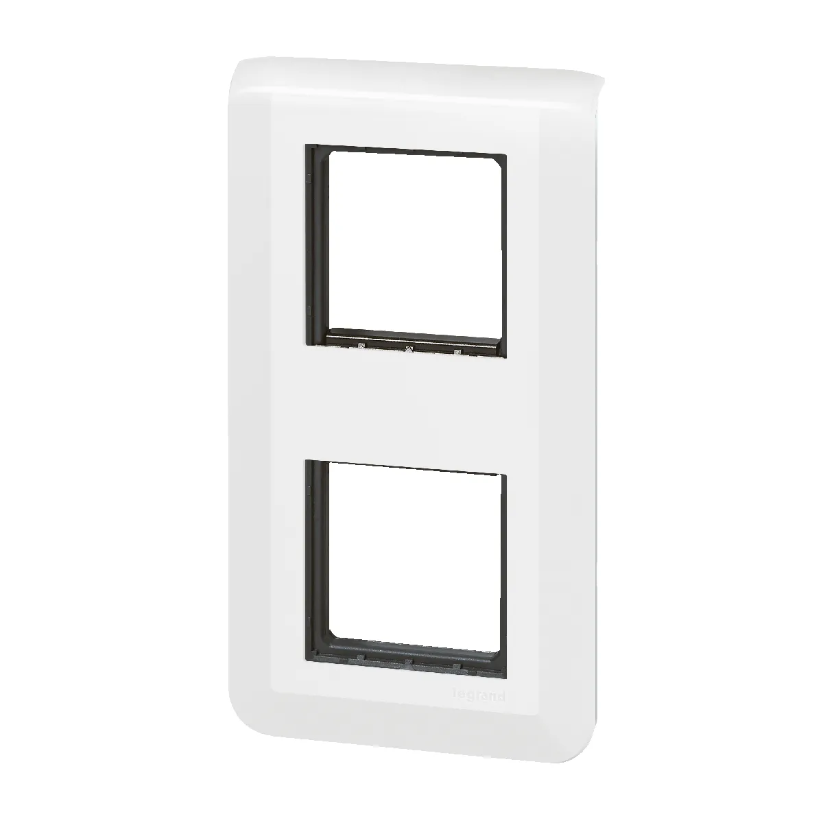 Legrand Blanc - Plaque Finition + Support 2X2 Modules Mosaic - Image 3