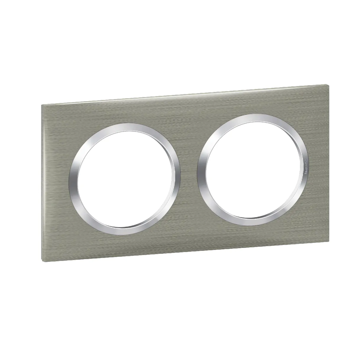 LEGRAND - Plaque de finition Dooxie - 2 postes - Entraxe 71mm - Inox - Image 4
