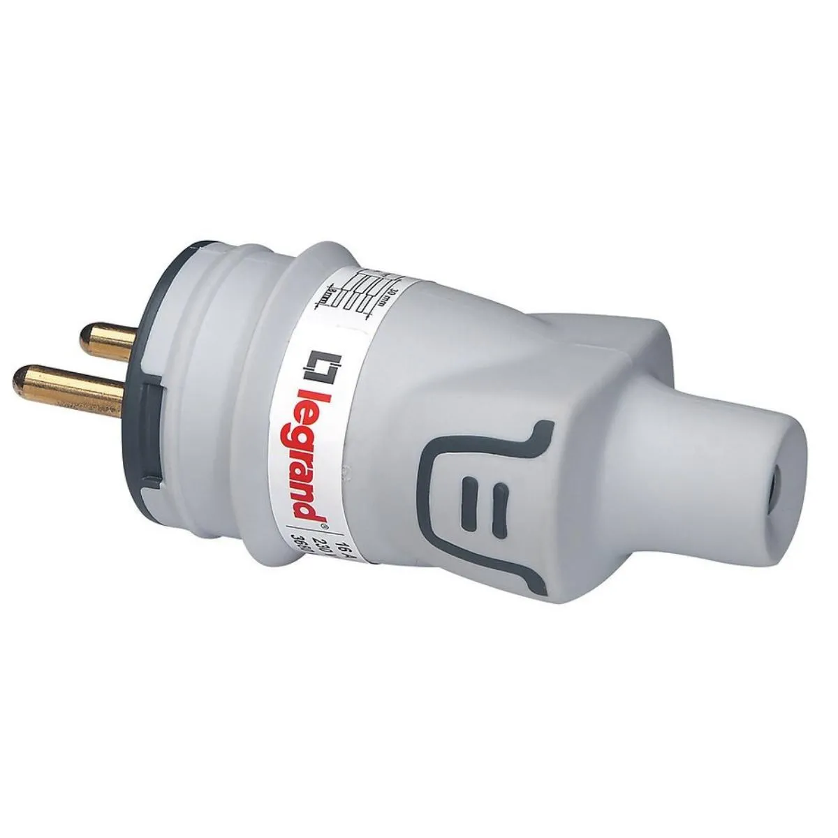 Legrand Gris Fiche Électrique Plexo Mâle Avec Terre Plastique Ip44 - Image 4