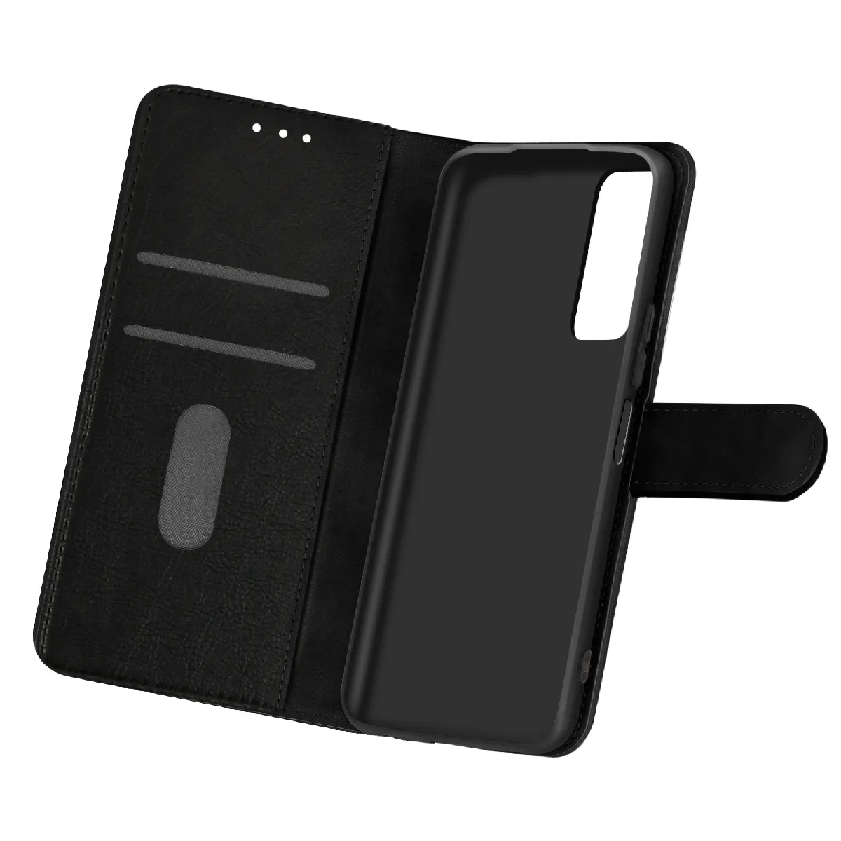 Avizar Noir Housse Pour Samsung Galaxy A03s Portefeuille Et Support Vidéo