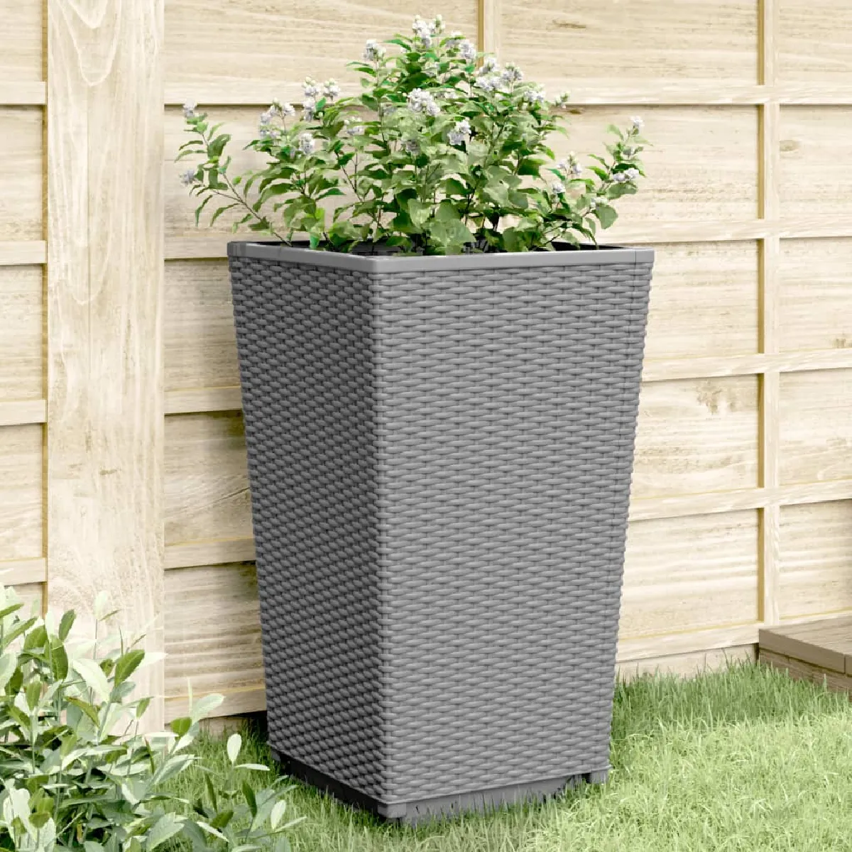 vidaXL Jardinières 4 pcs 32 5x32 5x57 cm PP - vue 1