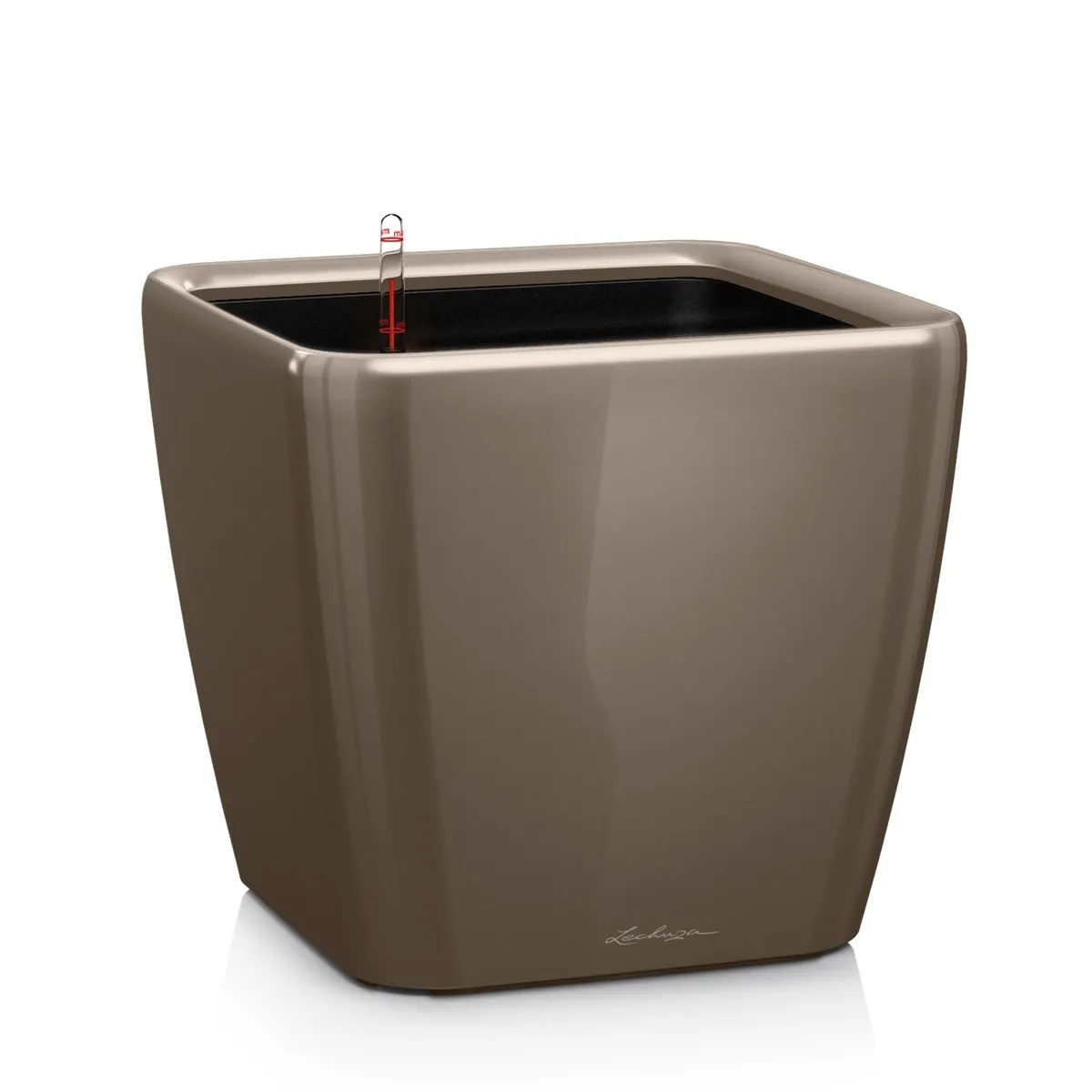 LECHUZA  jardini&egrave;re quadro 43 ls all-in-one taupe brillant 16185 421483