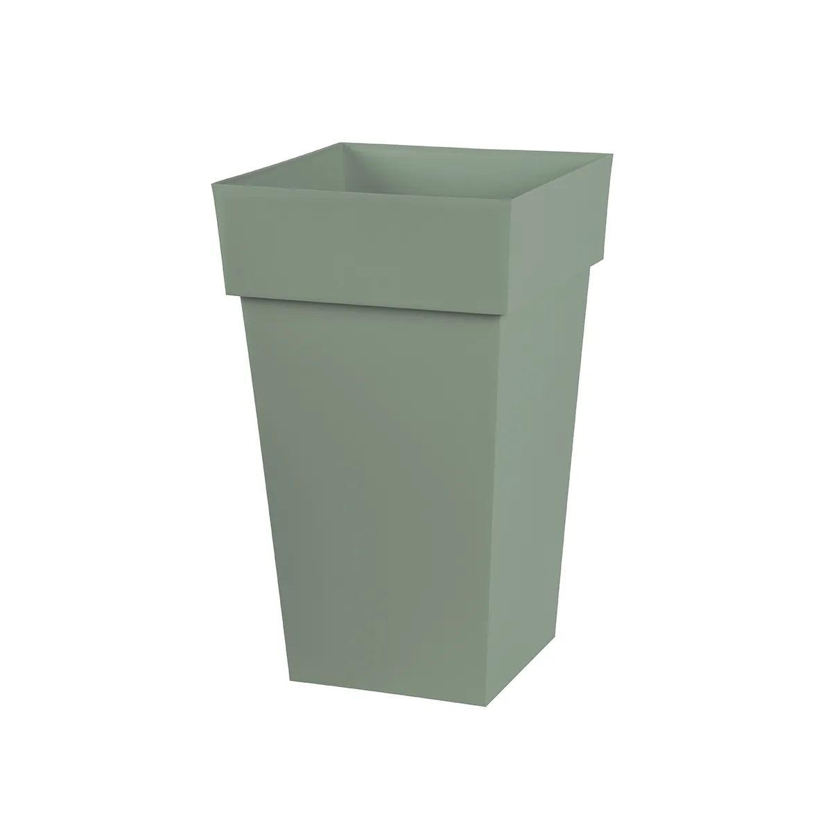 Pot carré polypropylène EDA Toscane laurier 39 x 39 x h.65 cm